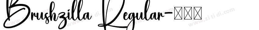 Brushzilla Regular字体转换